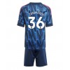 Arsenal Martin Zubimendi #36 Bortedraktsett Barn 2025-26 Kortermet (+ korte bukser)